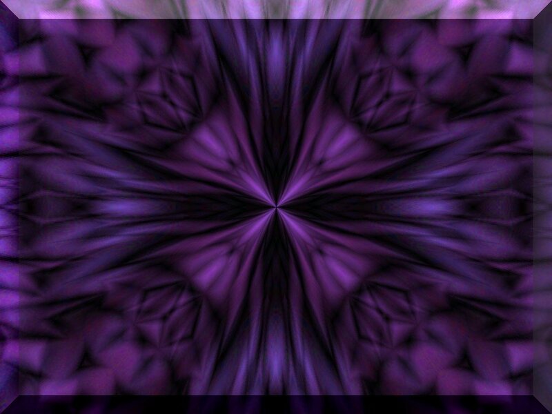 Purple Fractal Pattern — Hypnotic, Abstract, Symmetry, Radiating Lines