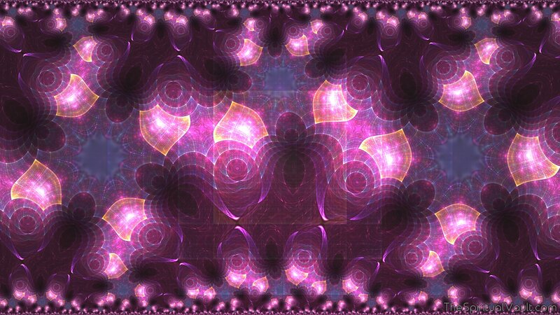 Purple Fractal Pattern — Hypnotic, Digital Art, Light