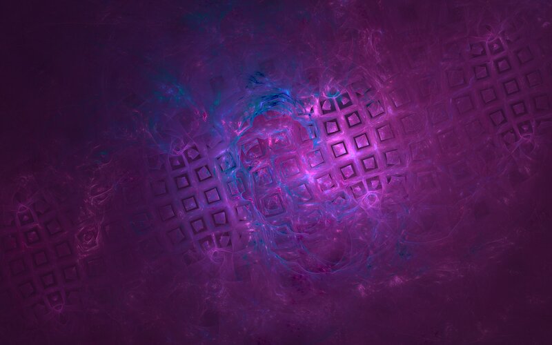 Purple Fractal Pattern — Mystical, Abstract, Grid
