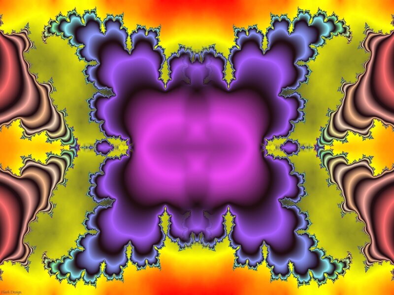 Purple Fractal Pattern — Vibrant