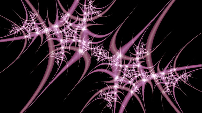 Purple Fractal Patterns — Dramatic