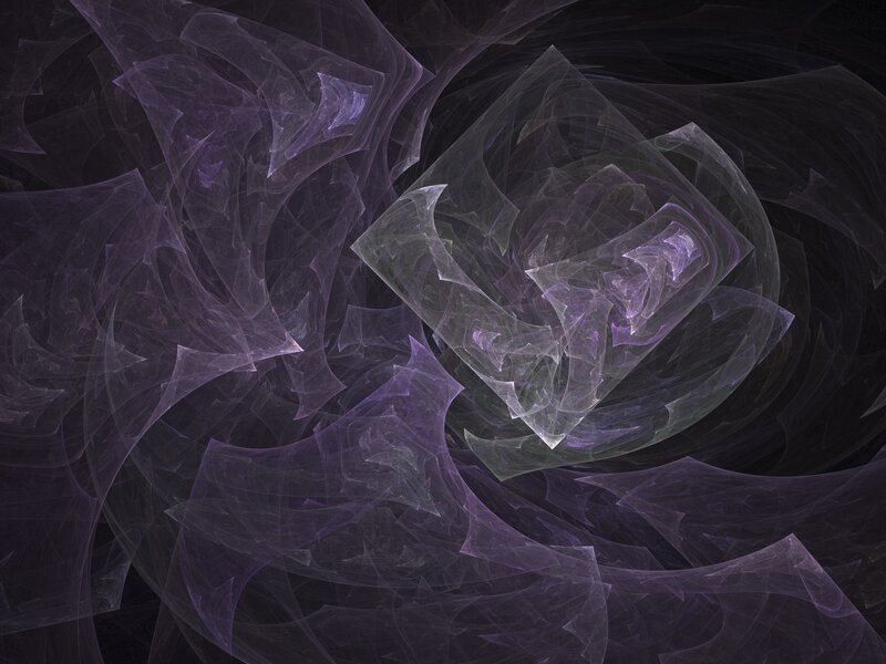 Purple Fractal Patterns — Ethereal, Abstract, Geometric Shapes