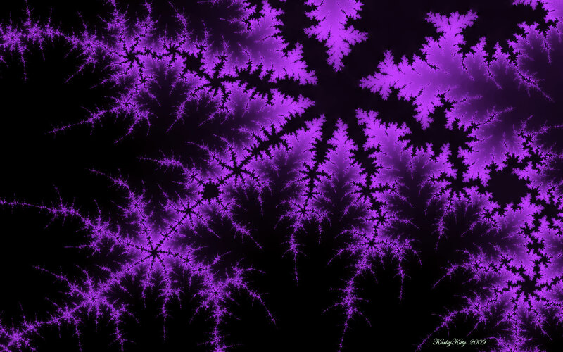 Purple Fractal Patterns — Hypnotic, Abstract, Fractals