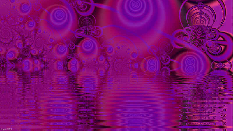 Purple Fractal Patterns — Hypnotic