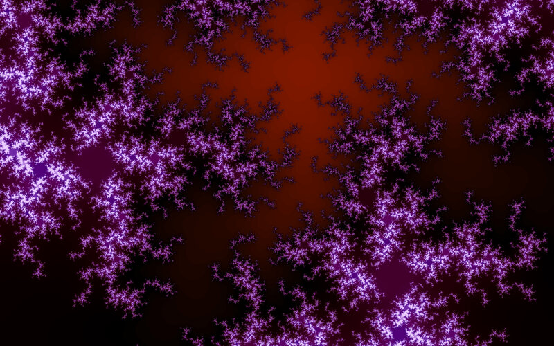 Purple Fractal Patterns — Mysterious, Abstract, Light