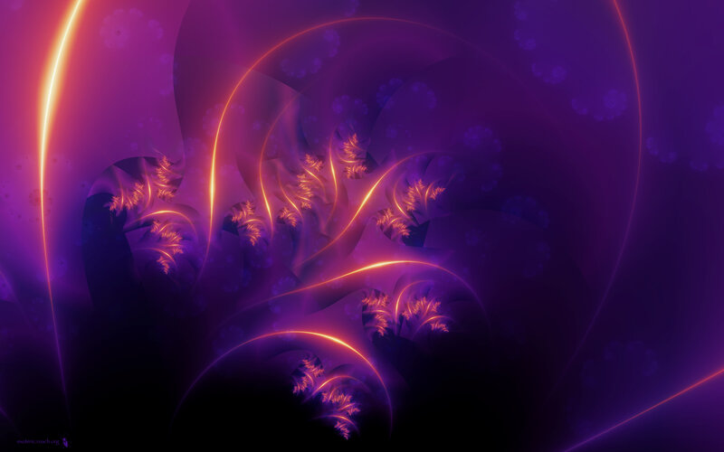 Purple Fractal Patterns — Mystical