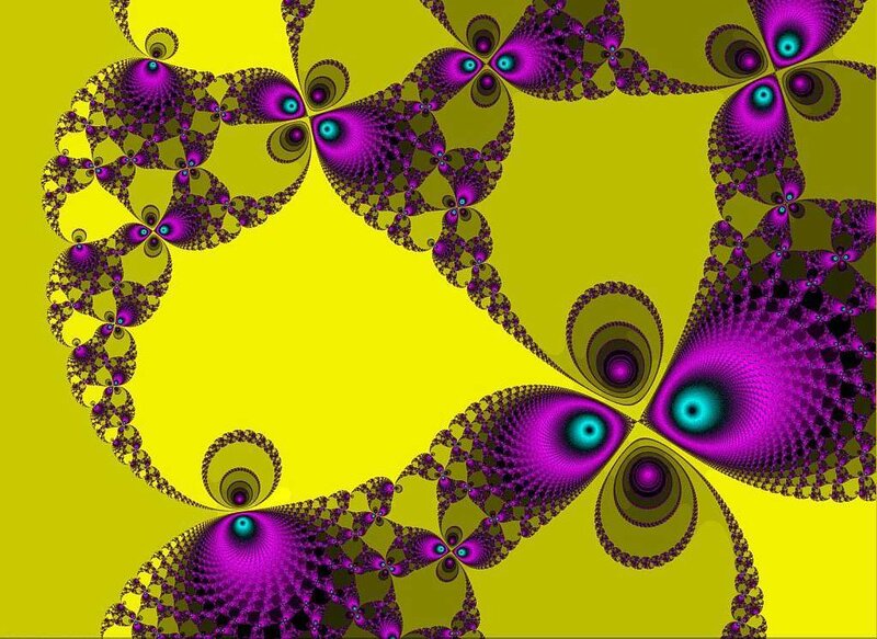 Purple Fractal Patterns — Yellow