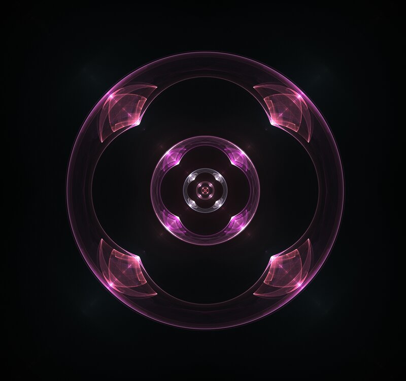 purple fractal ring pattern
