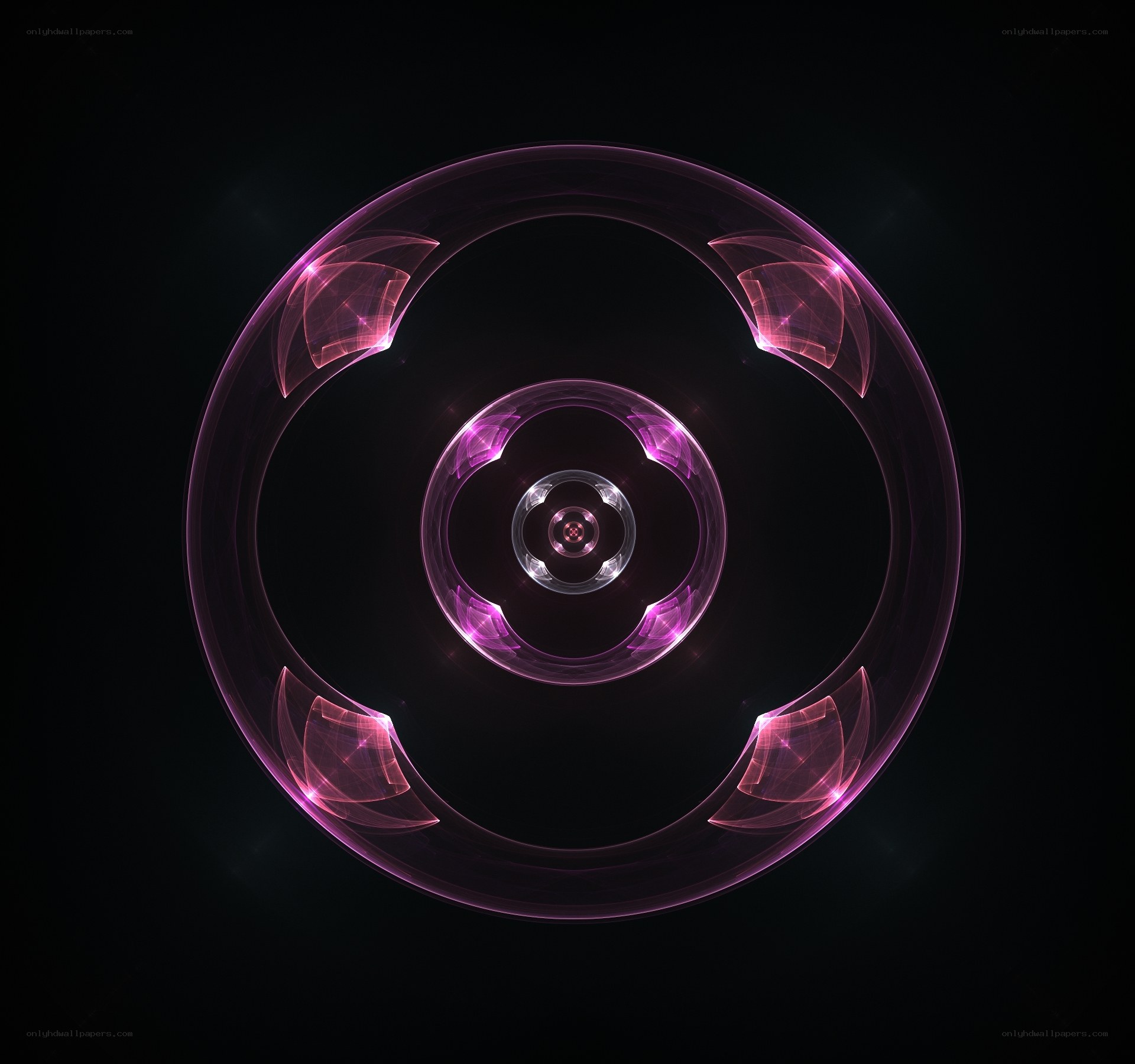 purple fractal ring pattern