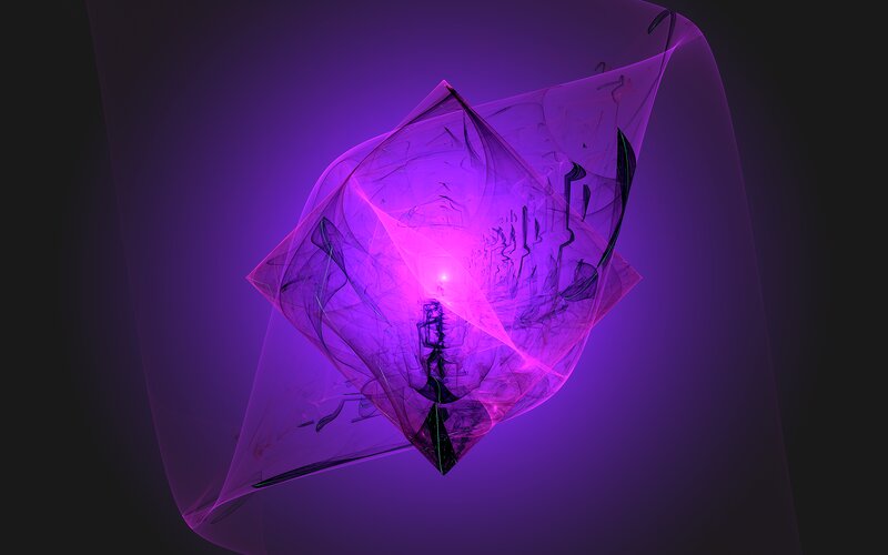 Purple Fractal Shape