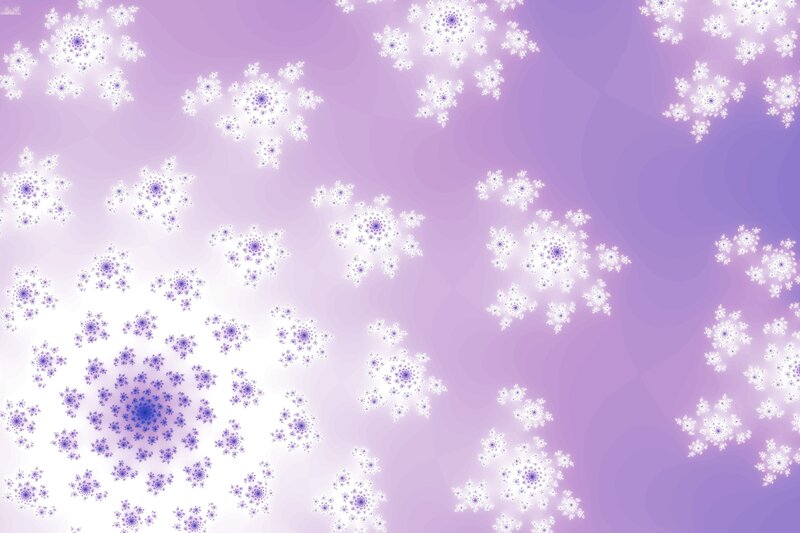 purple fractal snowflakes
