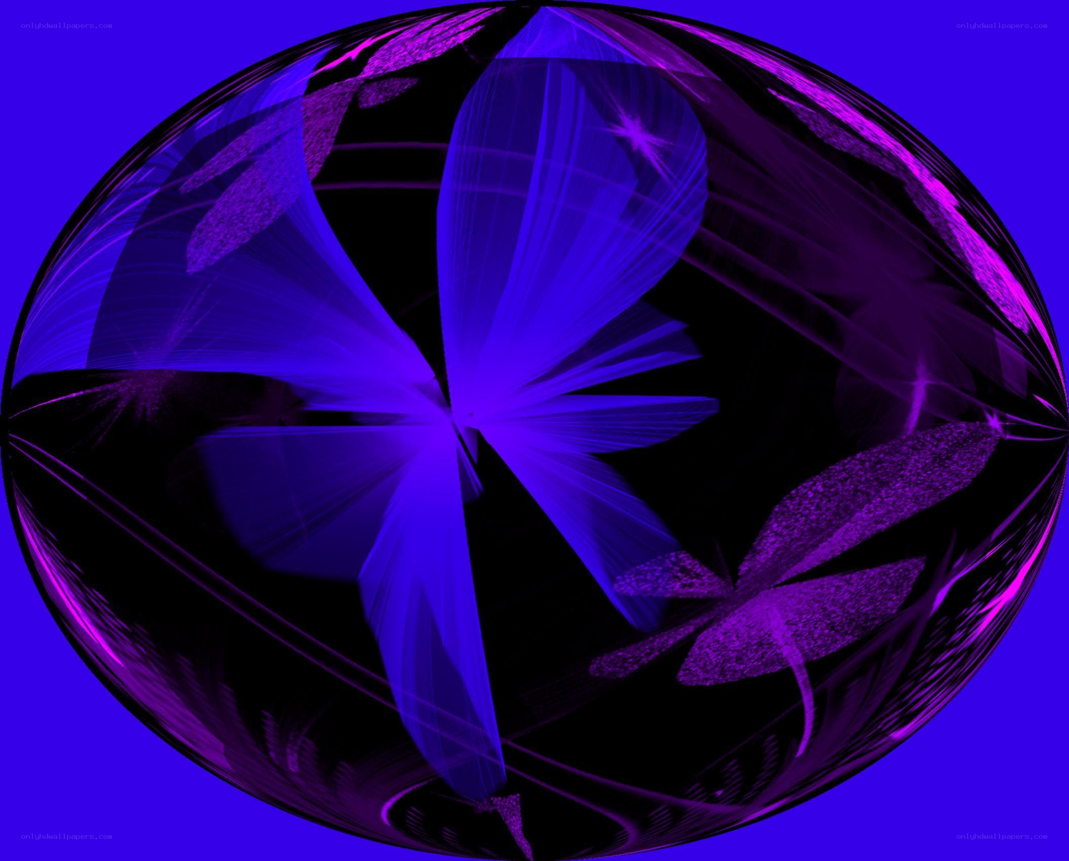 purple fractal sphere