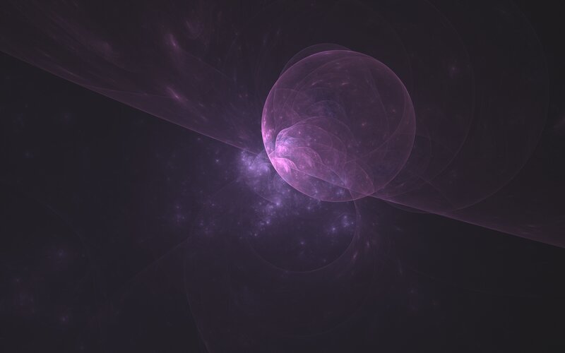 Purple Fractal Sphere — Cosmic