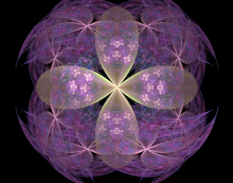 Purple Fractal Sphere — Hypnotic