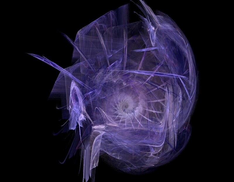 Purple Fractal Sphere — Mystical