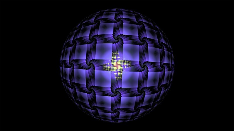 purple fractal sphere