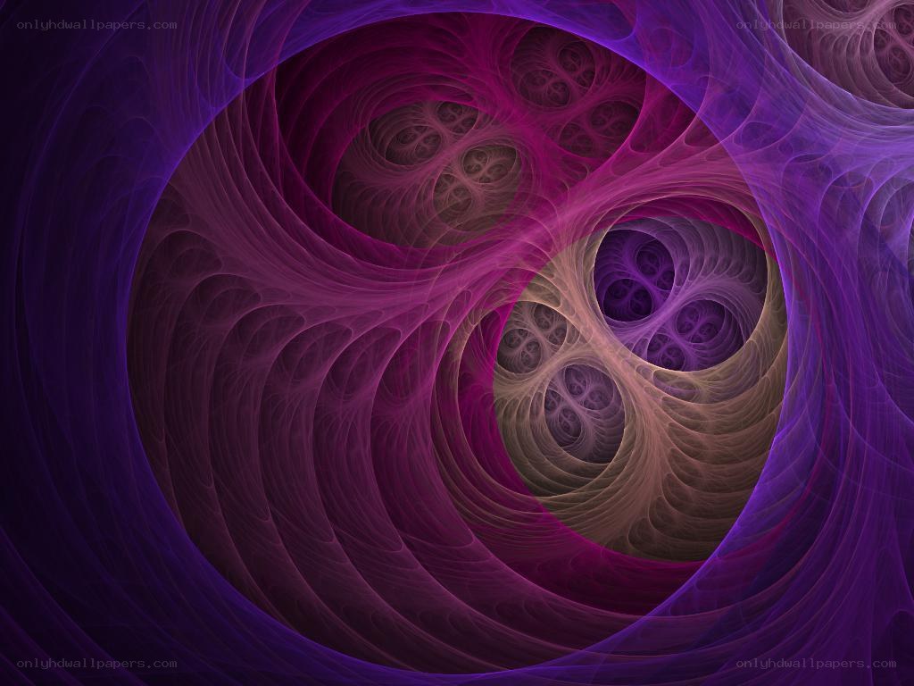 purple fractal spiral