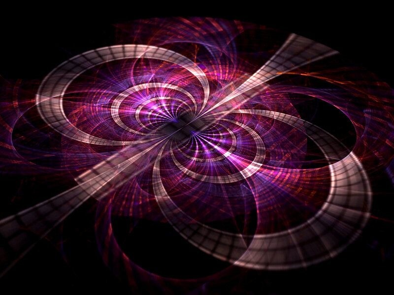 purple fractal spiral design