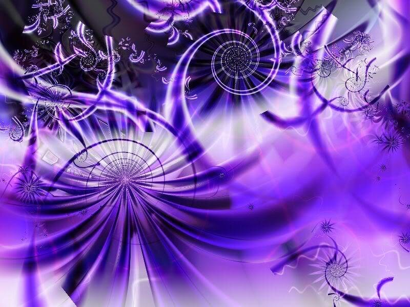 Purple fractal spiral design