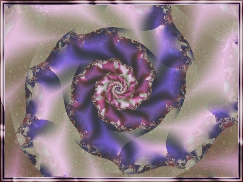 Purple fractal spiral design
