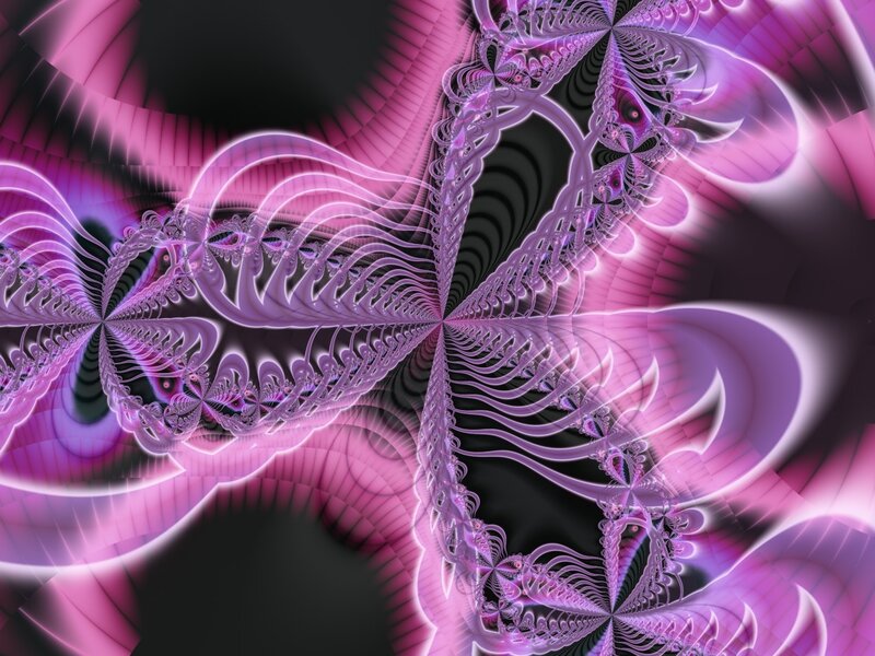 purple fractal spiral design