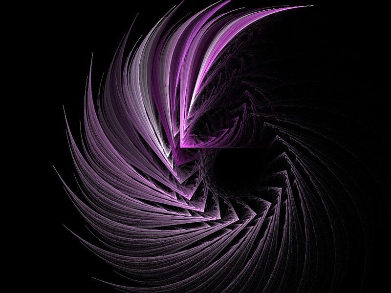 Purple Fractal Spiral — Dynamic