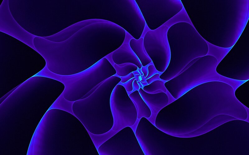 Purple Fractal Spiral — Hypnotic, Abstract, Glow