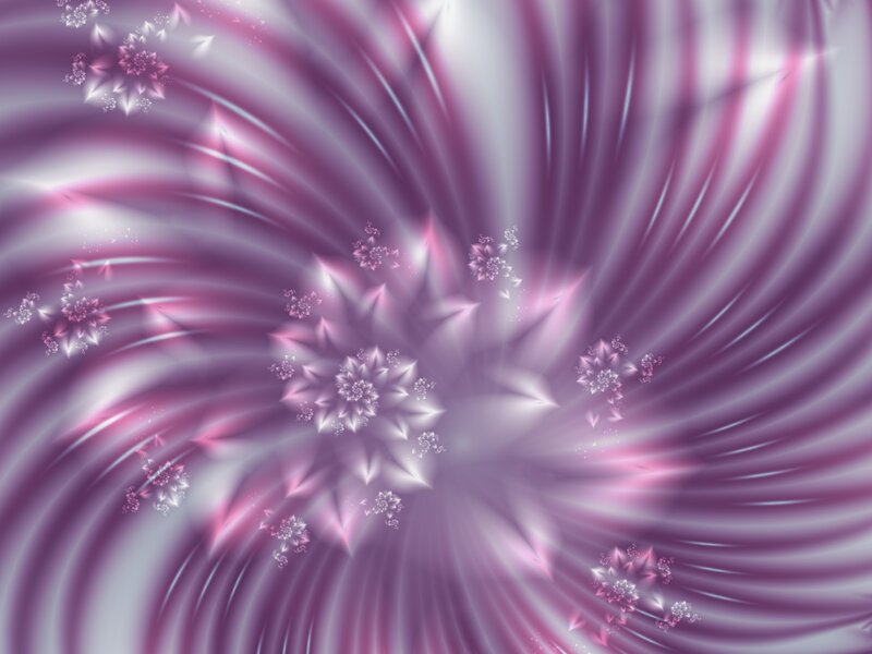 Purple Fractal Spiral — Hypnotic, Digital Art
