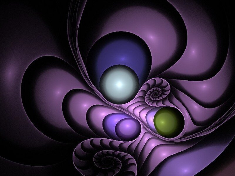 Purple Fractal Spiral — Hypnotic