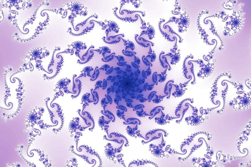 purple fractal spiral pattern