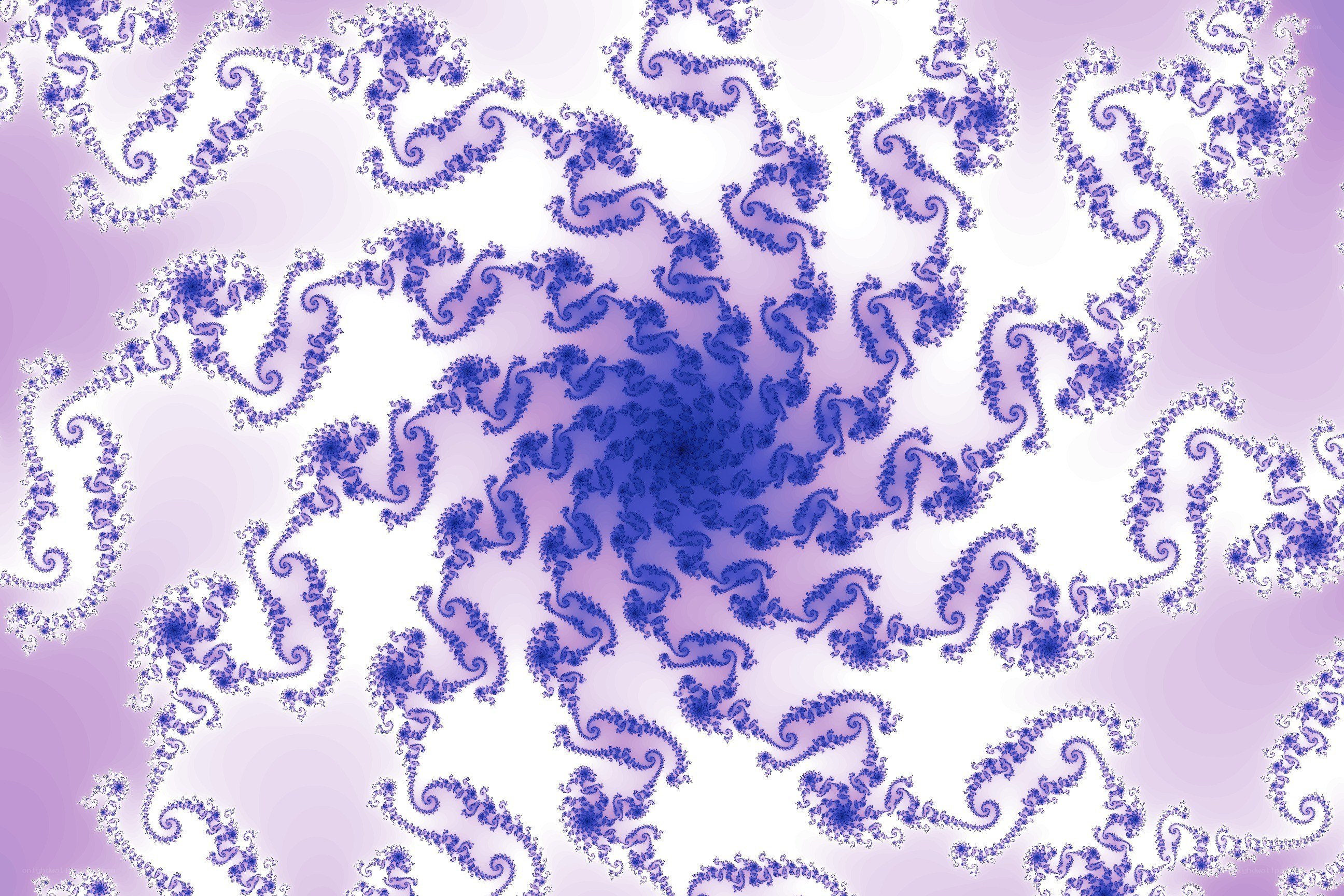 purple fractal spiral pattern