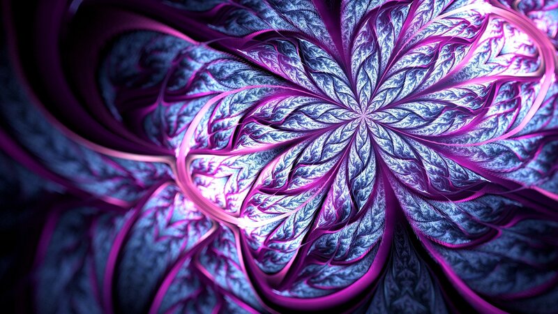 purple fractal spiral pattern