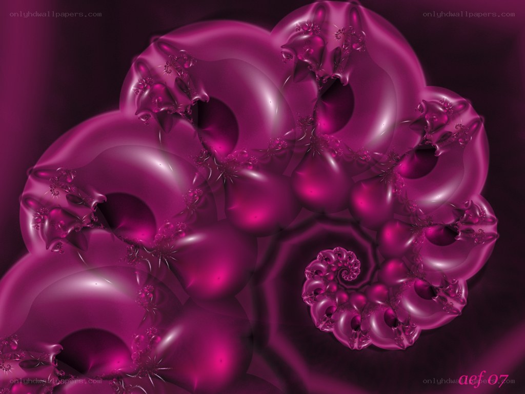 Purple fractal spiral pattern