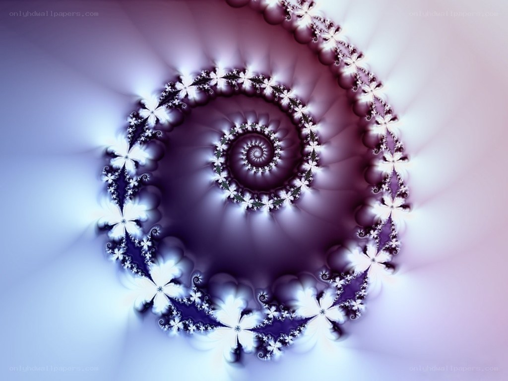 purple fractal spiral pattern