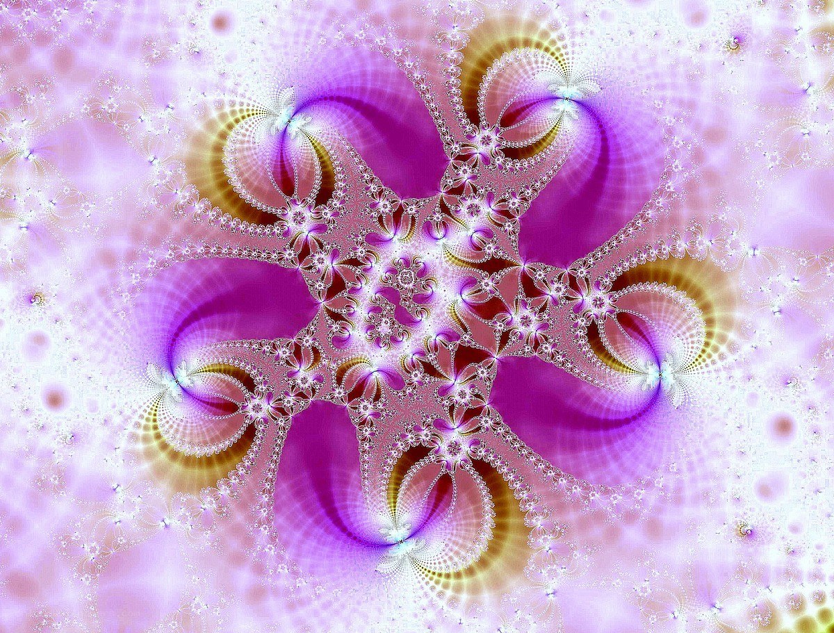 purple fractal spiral pattern