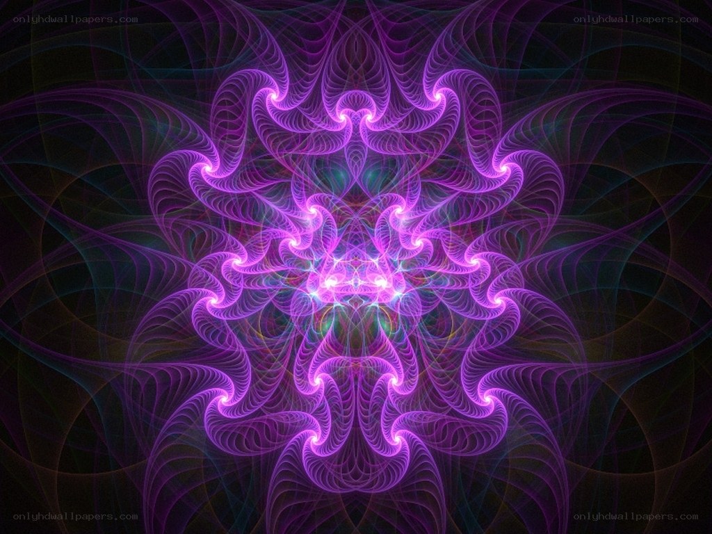 purple fractal spiral pattern