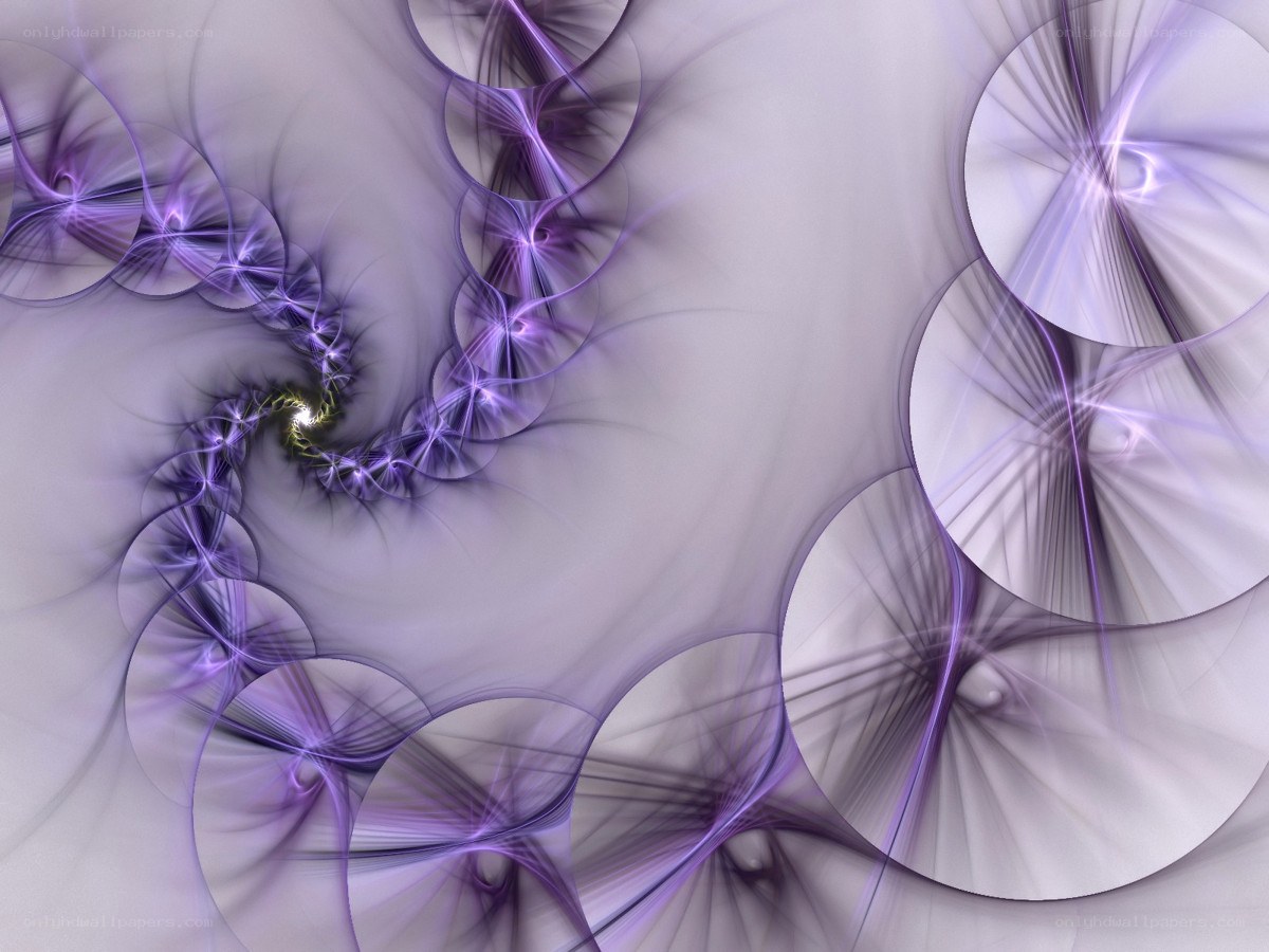 purple fractal spiral pattern