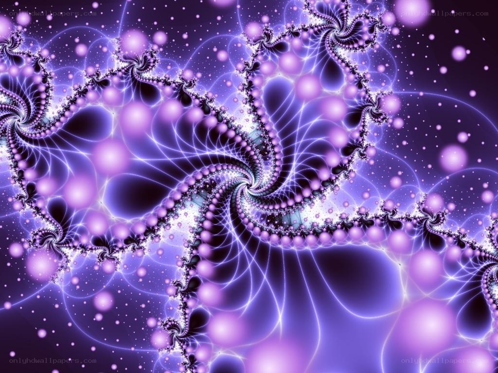 purple fractal spiral pattern