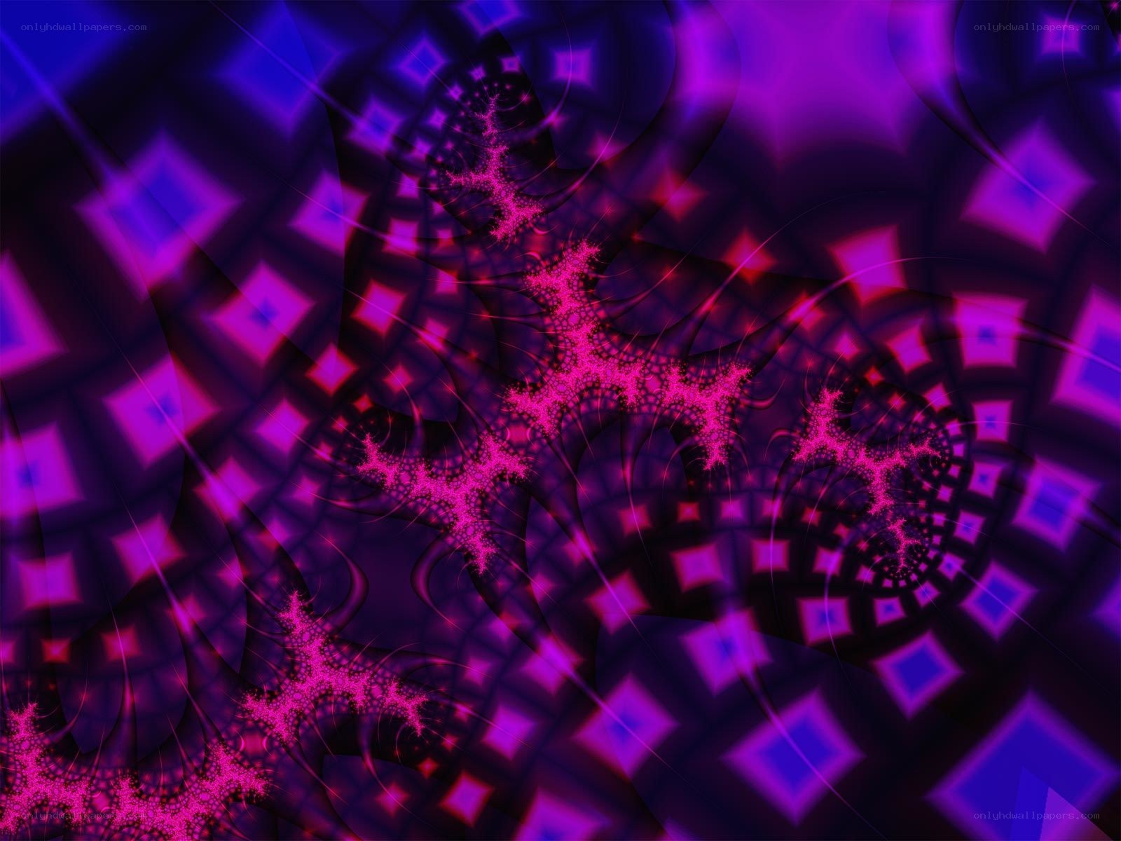 purple fractal spiral pattern