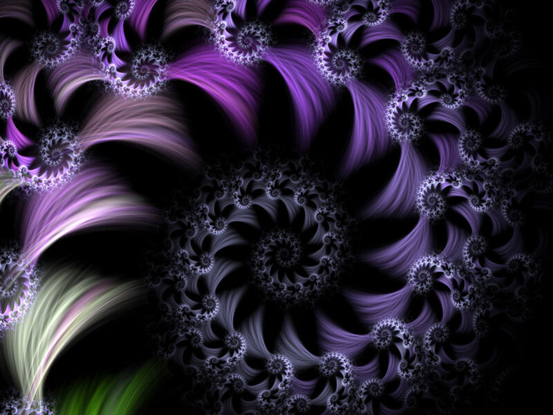 purple fractal spiral pattern