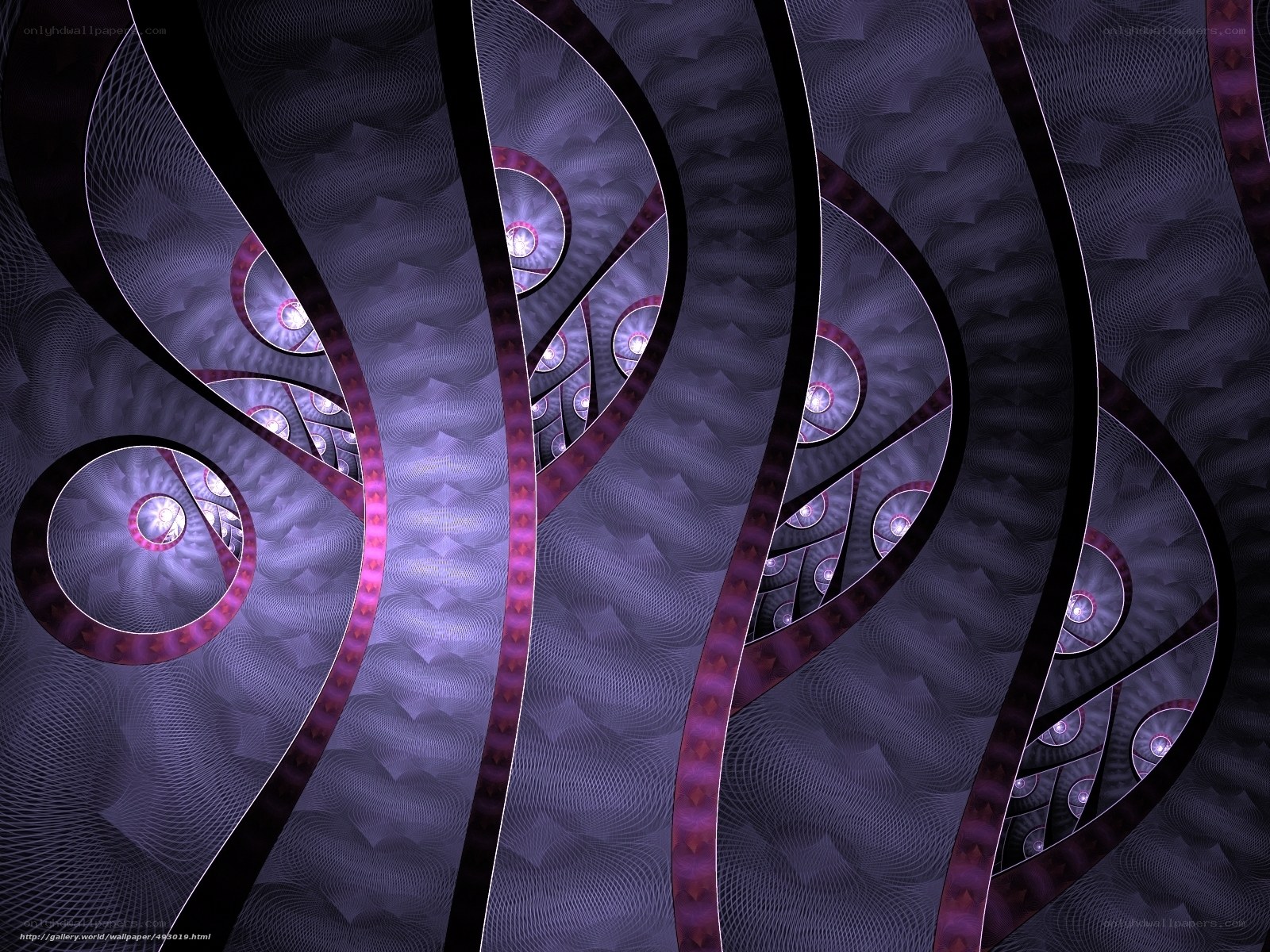 Purple fractal spiral pattern