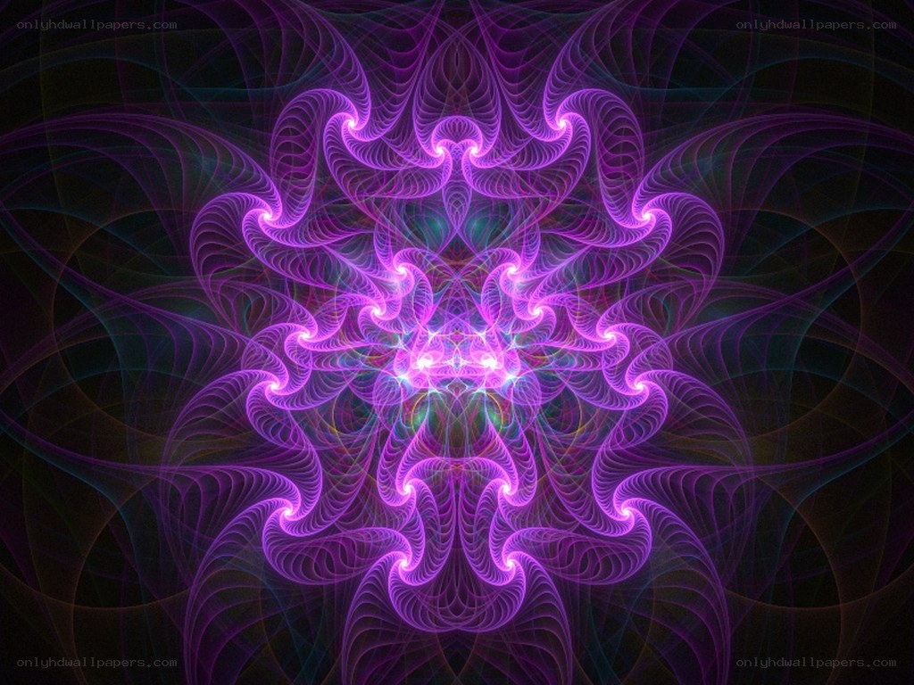 purple fractal spiral pattern