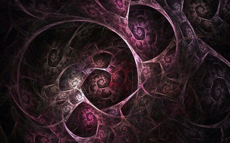 purple fractal spiral pattern