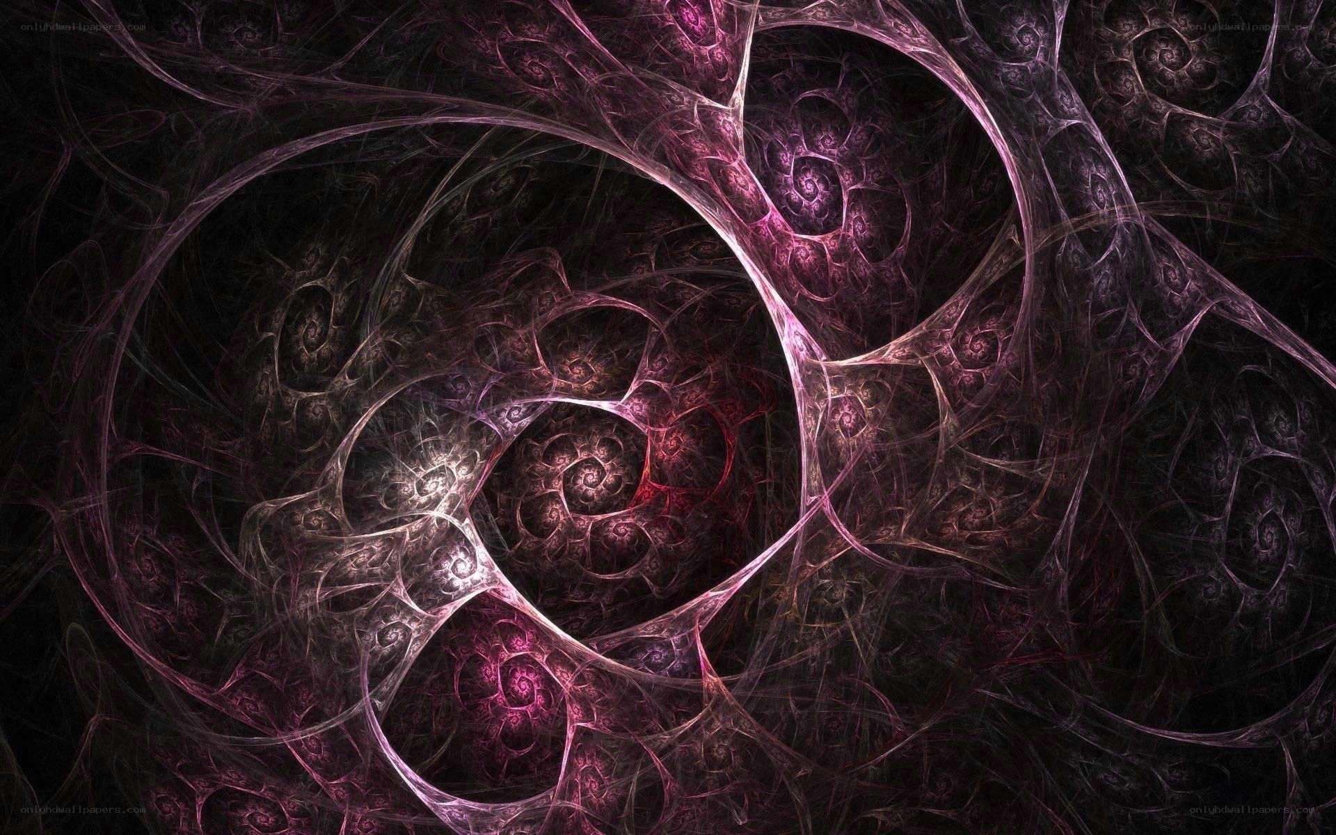 purple fractal spiral pattern