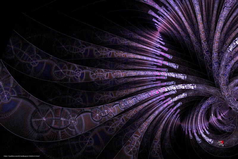 purple fractal spiral tunnel