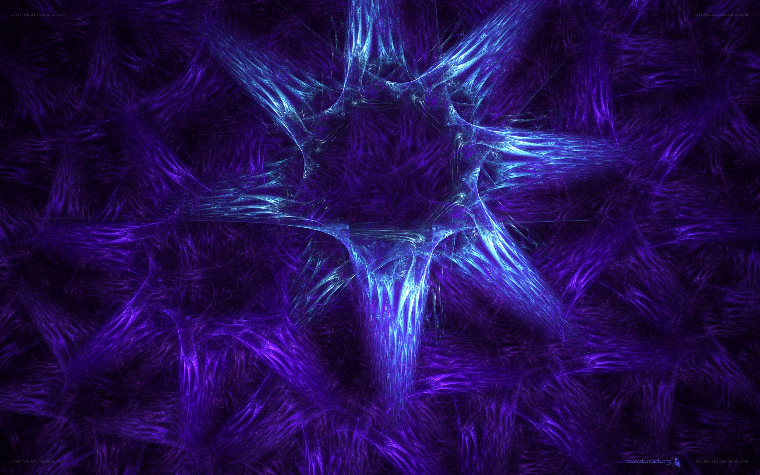 purple fractal star pattern