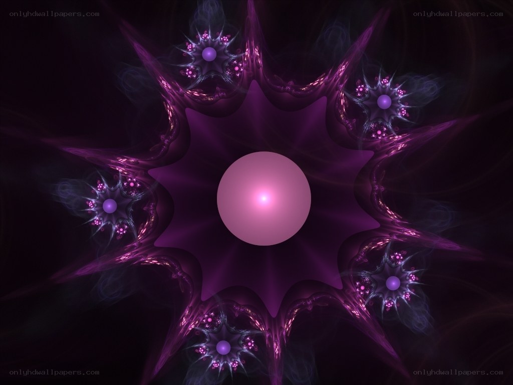 purple fractal star pattern