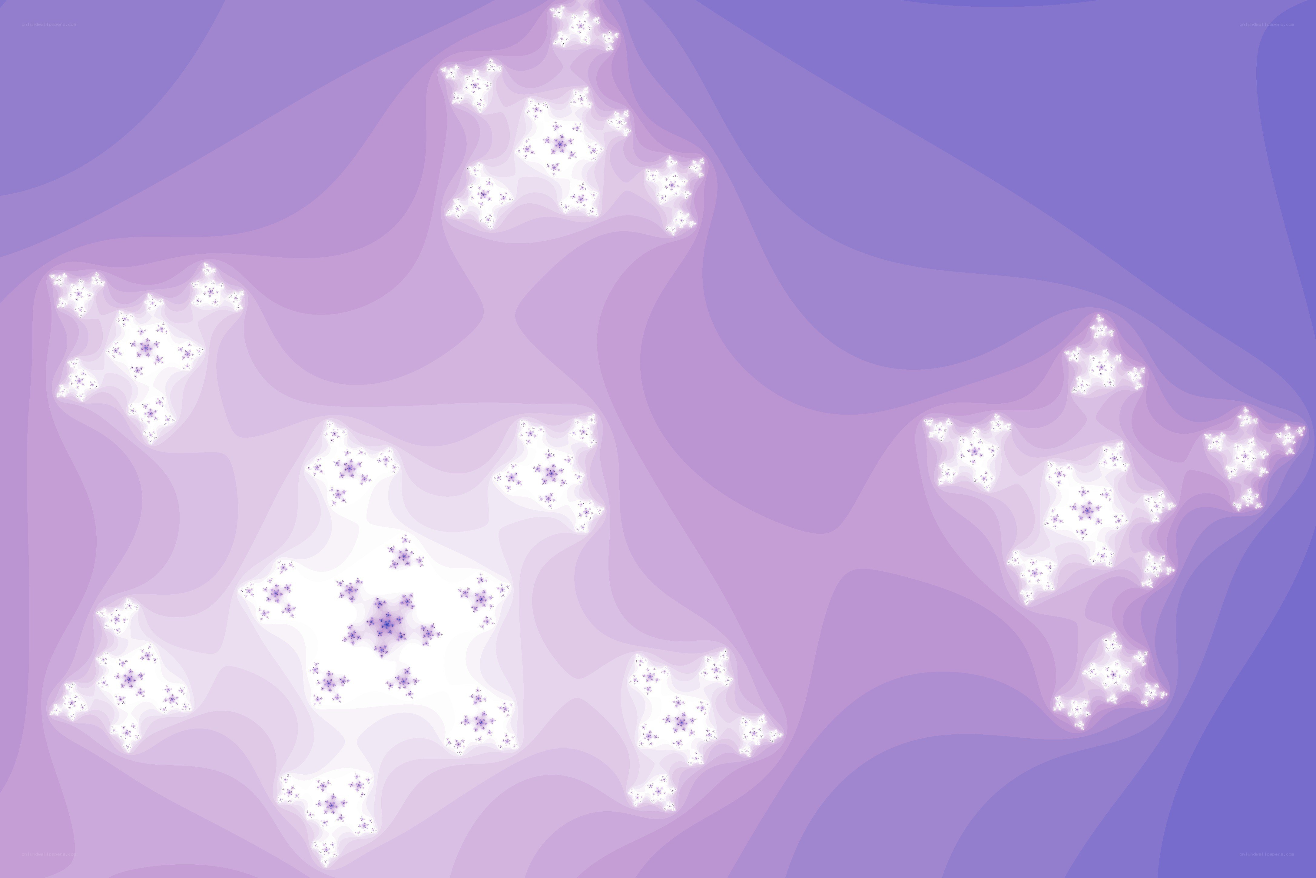 purple fractal star patterns