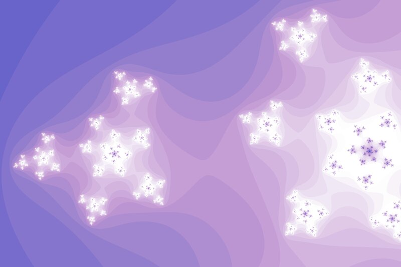 purple fractal star patterns