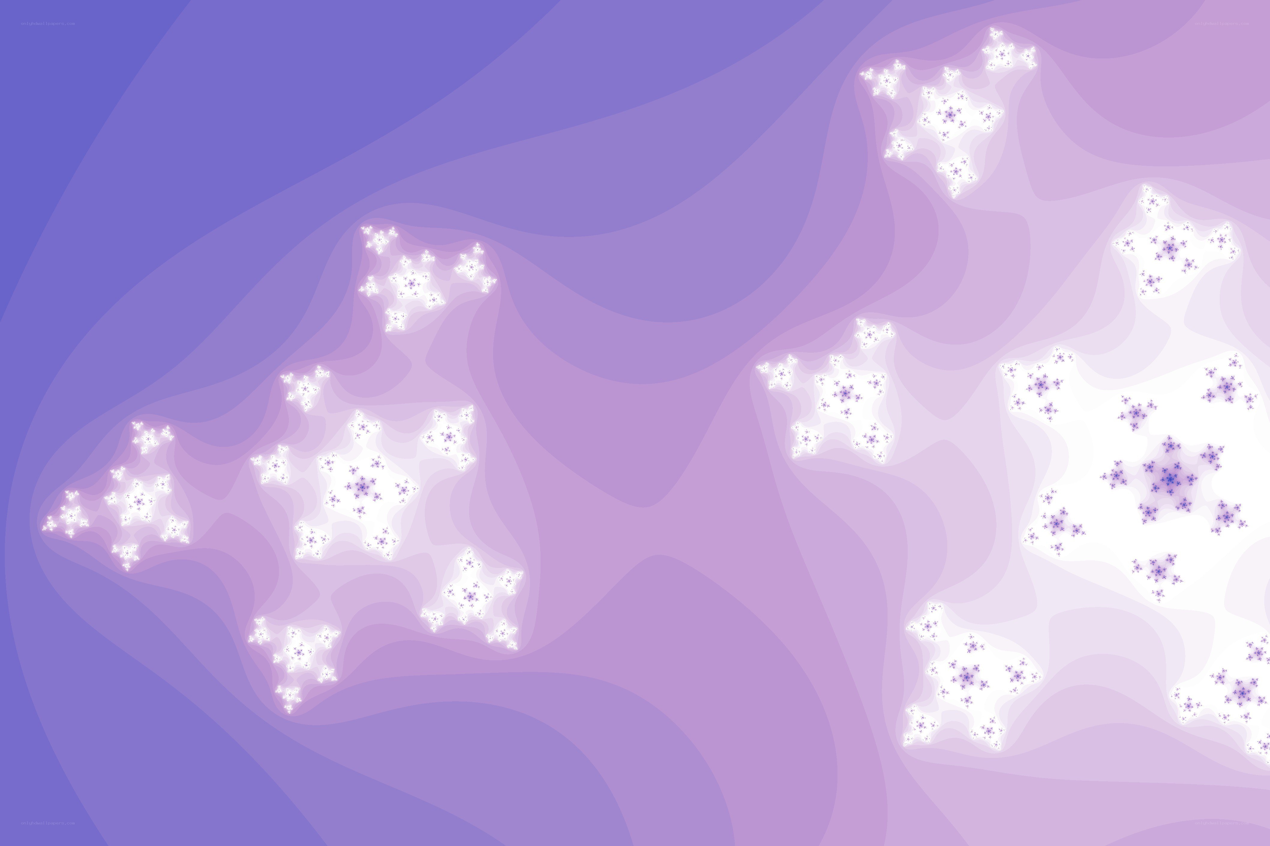 purple fractal star patterns